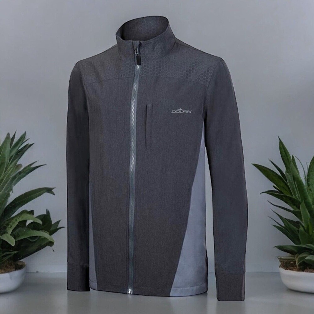 DOLFIN Men's‎ Royal Gray Warm-Up Zip Up Jacket Men’s Size S